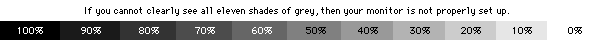 Gray Scale for Monitor Setup